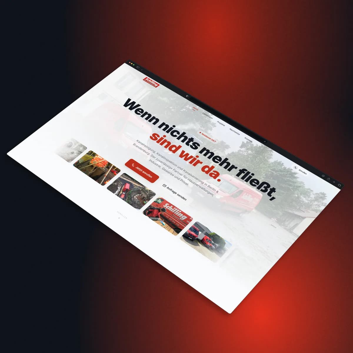 Website Rohrreinigung Berlin