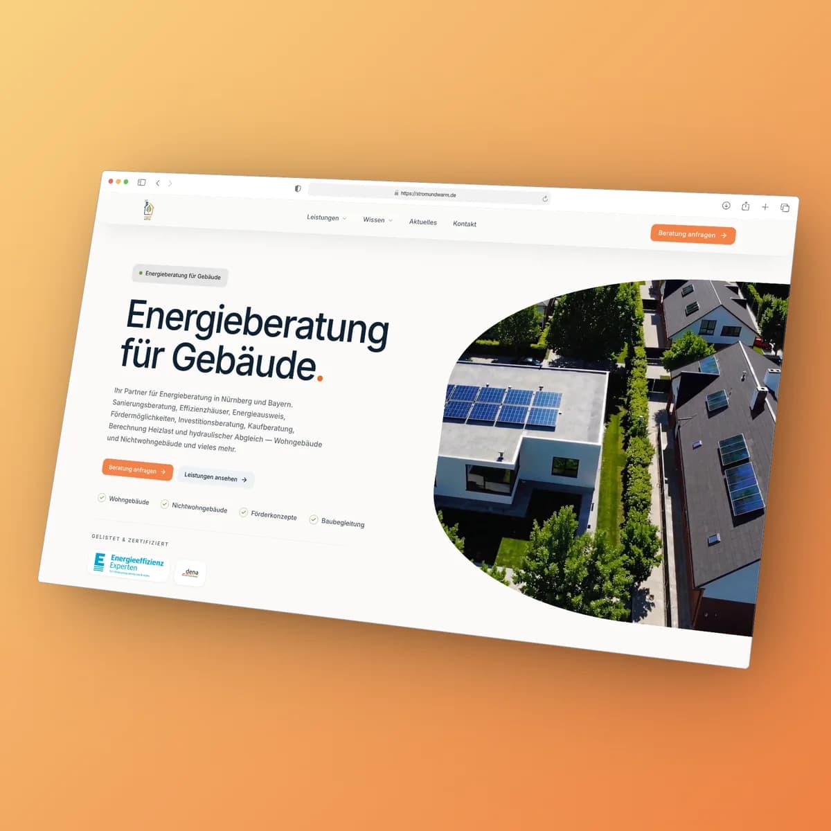 Website Strom und Warm